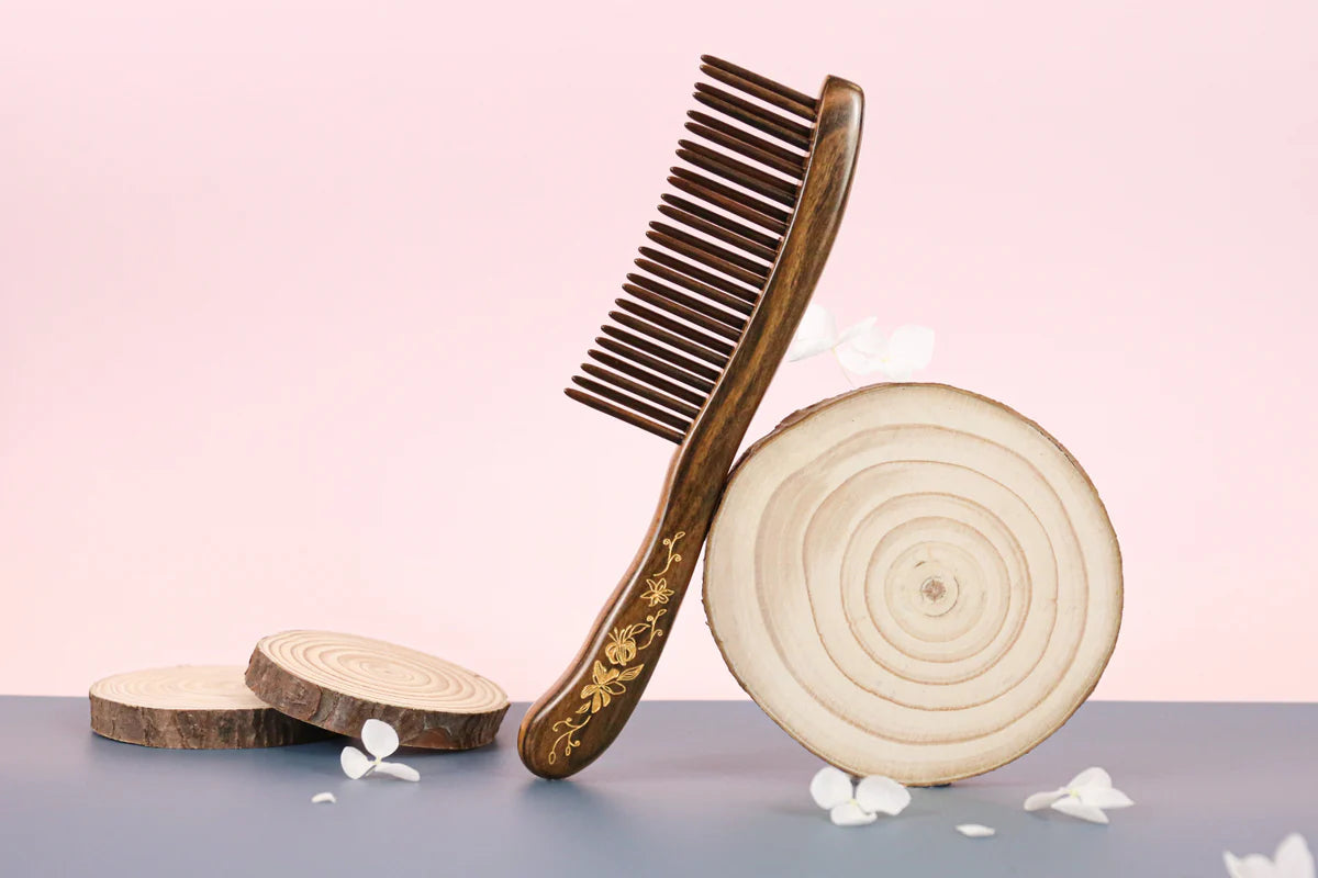 CHANATE TOOTH-INSERTED HAIR COMB