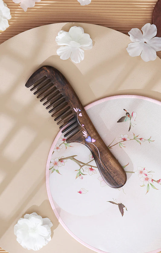 HEARTS & DEWDROPS HAIR COMB